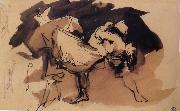 Francisco Goya Eugene Delacrois after Capricho 8,Que se la llevaron Spain oil painting artist